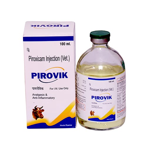PIROXICAM(20mg/ml) (VET) -100ml Liq. Injection(Vet.)