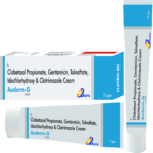 Clobetasol Propionate 0.05%+Gentamicin 0.10%+Tolnaftate 1%+Idochlorhydroxy 1%+ clotrimazole 1% Cream