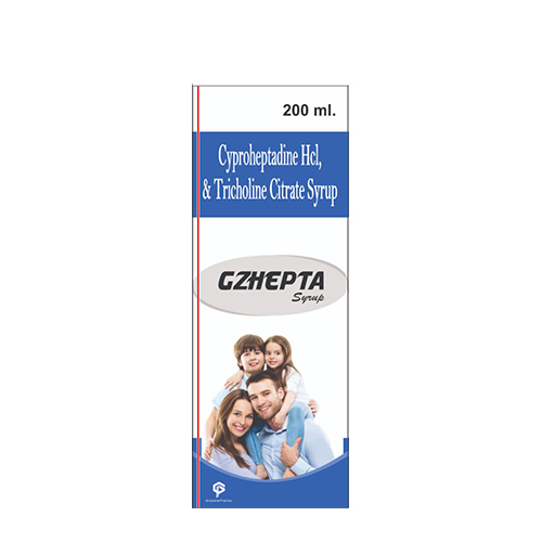 Cyproheptadine HCL 2mg+Tricholine Citrate 275mg Syrup