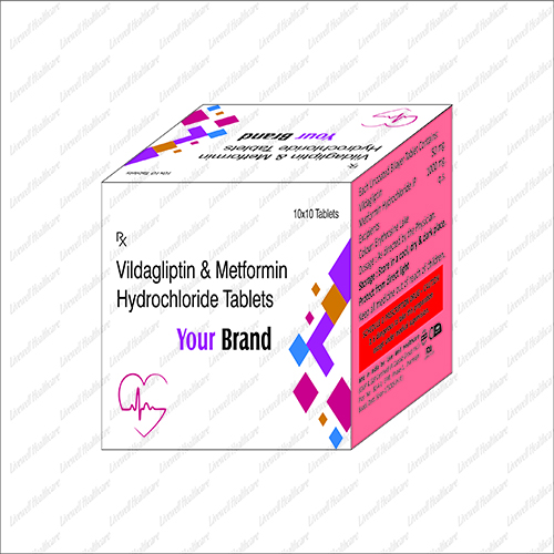 Vildagliptin + Metformin Hydrochloride Tablets