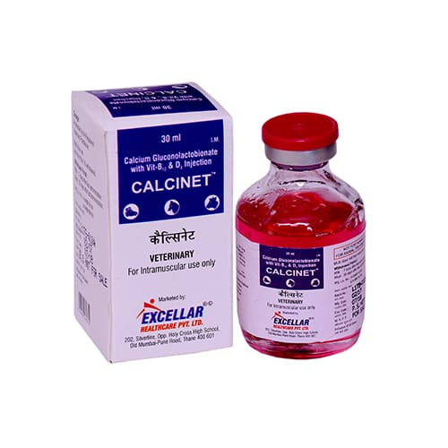 CALCIUM GLUCONOLACTOBIONATE+VIT-B12 &D3 30ml Liq.Injection(Vet.)