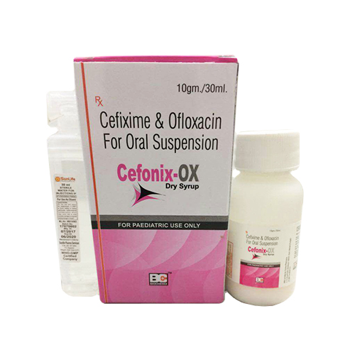 Cefixime 50mg+Ofloxacin 50mg Dry Syrup