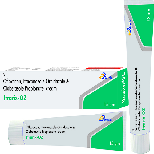 Ofloxacon 0.75%+Itraconazole 1%,Ornidazole 2% & Clobetasole Propionate 0.05% Cream