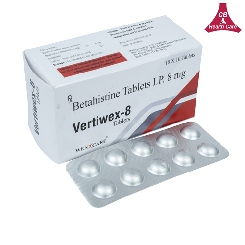 Betahistine  Tablets I.P 8mg