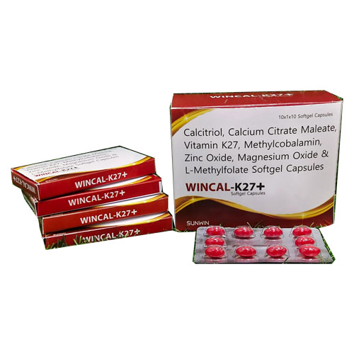 WINCAL-K27 + Softgel Capsules SUNWIN HEALTHCARE PVT LTD