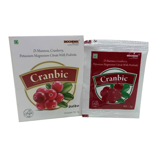 D-Mannos+Cranberry+Potassium Magnesium Ctritate with Probiotic Sachets